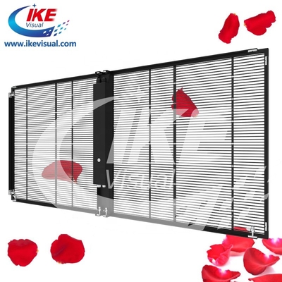 Glass Window LED Transparent Display Screen Outdoor P5 Full Color